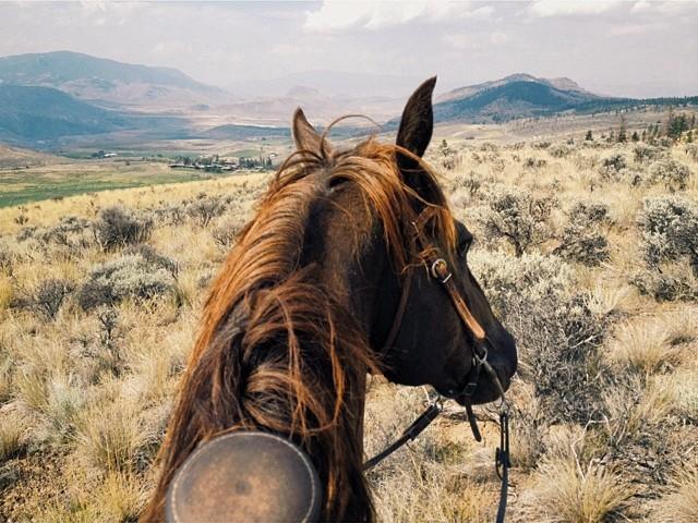 View from the saddle at Sundance Ranch. 