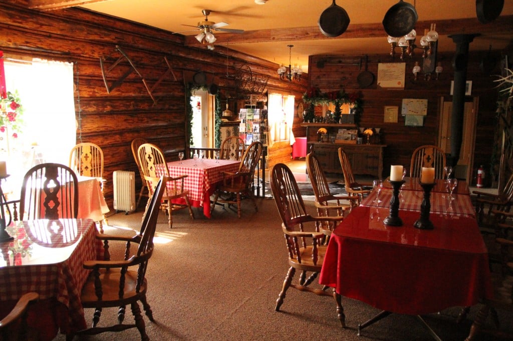 Interior of a cozy dining room. 