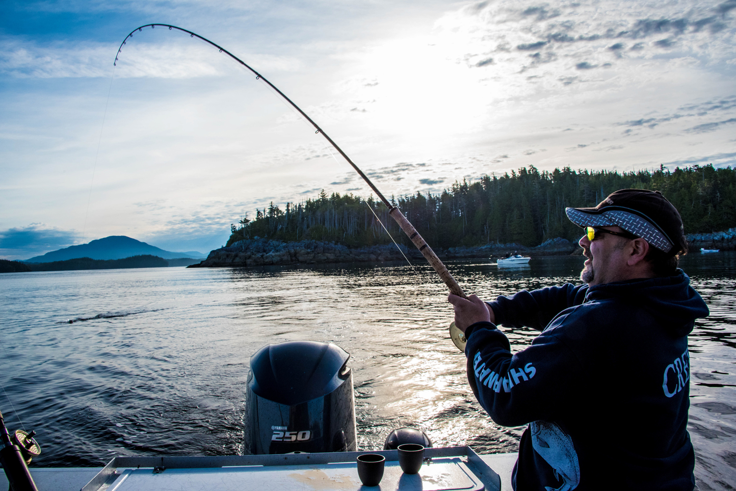 Salmon fishing near Shearwater, on BC's central coast
