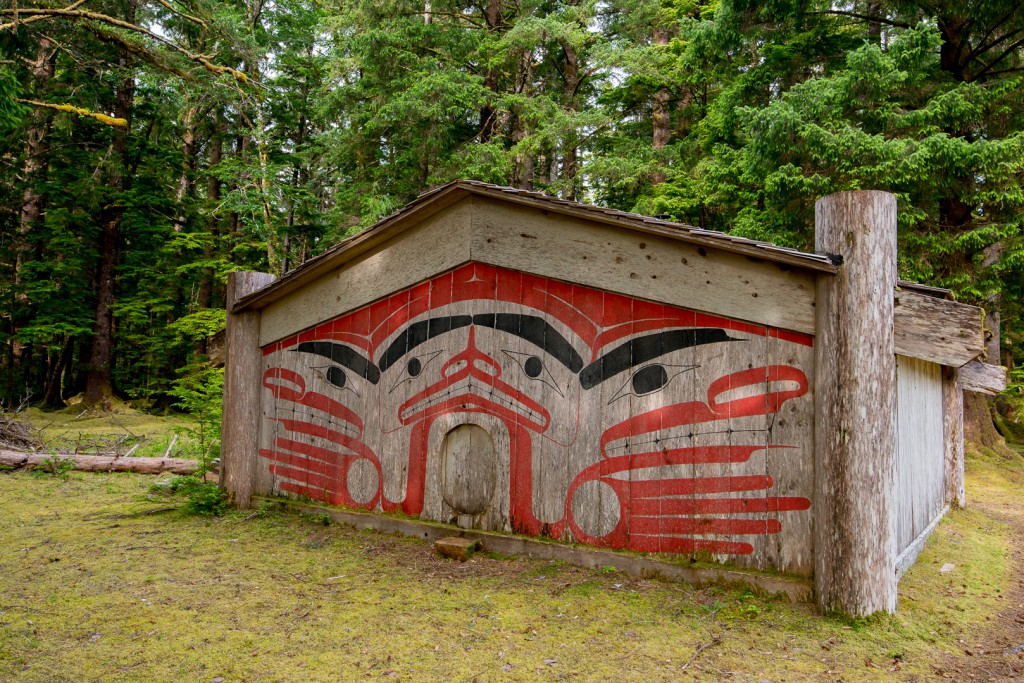 Windy Bay Haida Gwaii Watchman Site, Gwaii Haanas, Haida Gwaii, British Columbia, Canada.