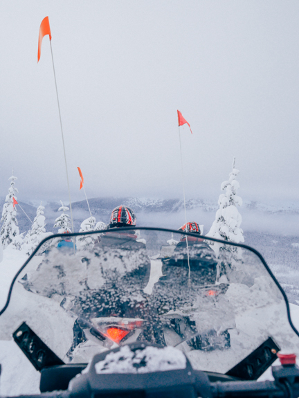 The Yukon Breakfast Snowmobile Tour with Canadian Wilderness Adventures in Whistler. Photo: Caley Vanular