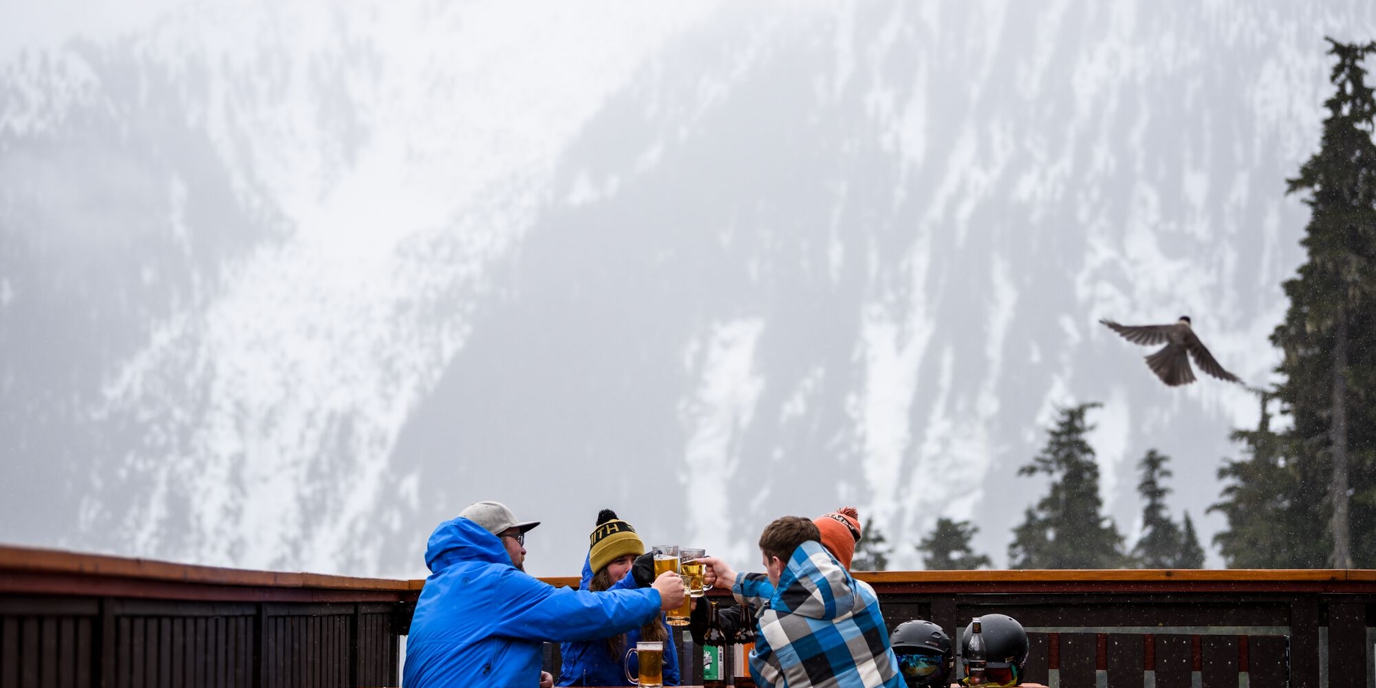 Après ski drinks at Shames Mountain Ski Area, Terrace BC | Andrew Strain