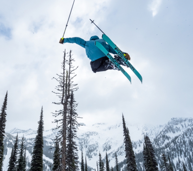 A skier in British Columbia