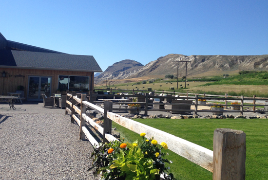 View of Harper's Trail winery near Kamloops