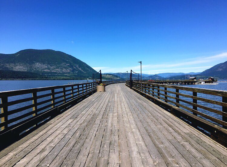 The dock in Salmon Arm.