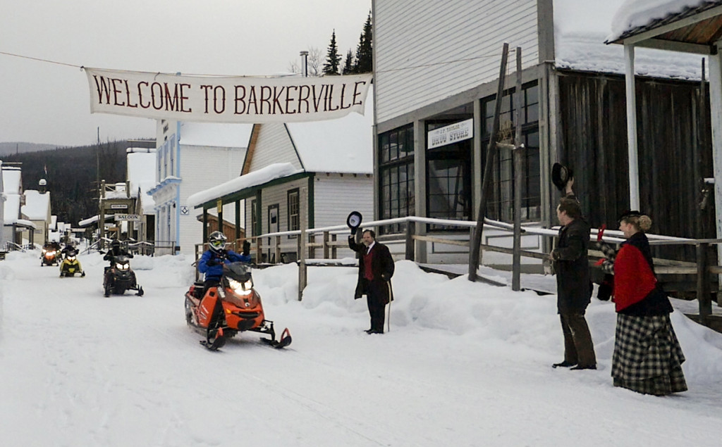 Snowmobiling into historic Barkerville
