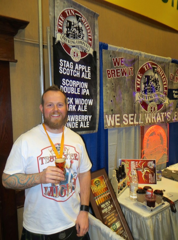 Tin Whistle Brewing's Jeff Tod at the 2013 Okanagan Fest-of-Ale.
