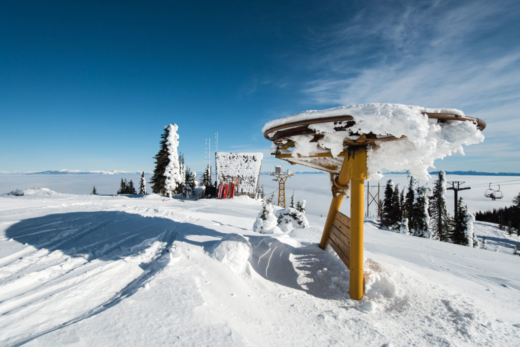 The remains of the resort's second lift system. The original lift shack is now the patrol hut for the resort. 