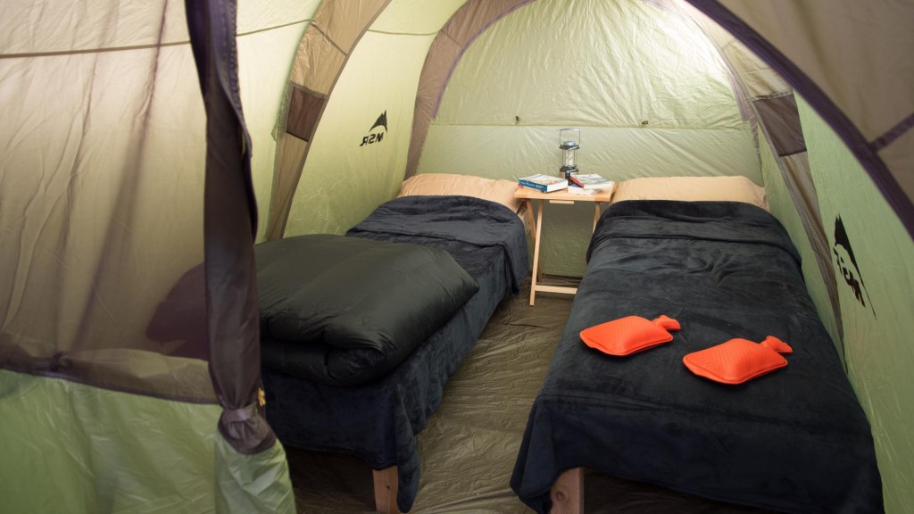 The sleeping arrangements at The sweet set-up on Hanson Island on northern Vancouver Island. Photo: Kingfisher Wilderness Adventures in Telegraph Cove. Photo: Kingfisher Wilderness Adventures