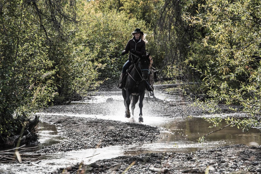Tiffany on Horseback in the Chilcotin Region. Photo: Geoff Moore