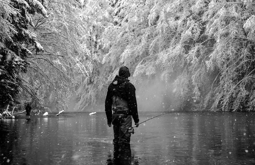 Winter fishing in Haida Gwaii. Photo: @adriennecomeau