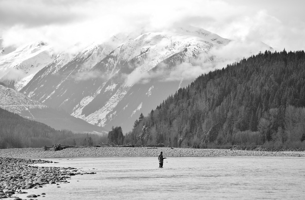 Fishing amongst the beautiful scenery of Northern BC. Photo: @adriennecomeau via Instagram