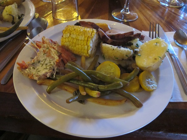 Dinner at Cathedral Lakes Lodge