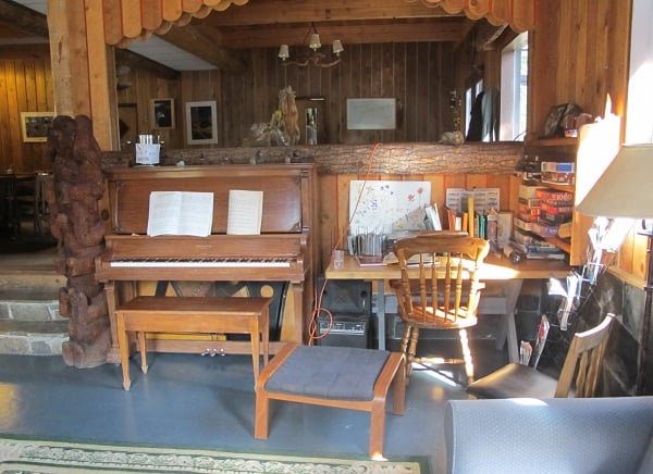 Activities room in Main Lodge, Cathedral Lakes Lodge