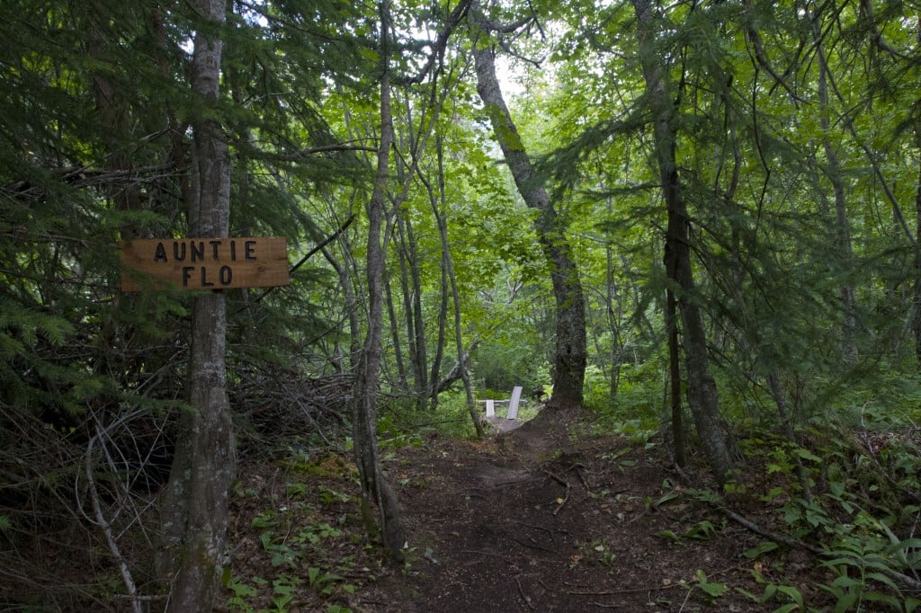 Mountain biking the bluff trail in Smithers, BC