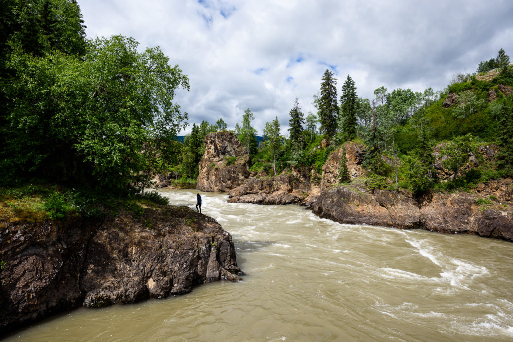 Moricetown Canyon on the Bulkley River near Smithers.
