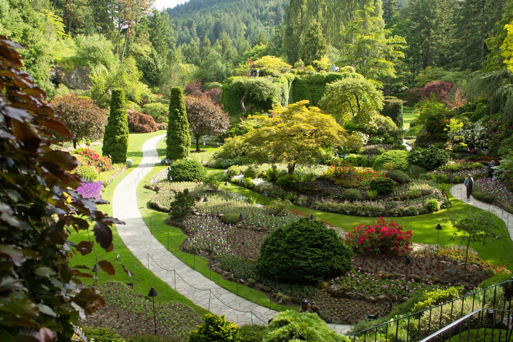 The Sunken Garden at Butchart Gardens, Victoria, BC