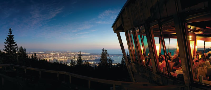 The view from Grouse Mountain, Vancouver
