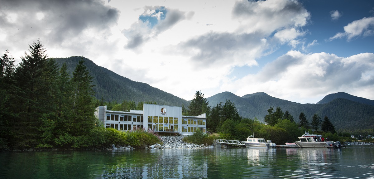 Spirit Bear Lodge, set on the ancestral lands and traditional territory of the Kitasoo/Xai’xais First Nation.