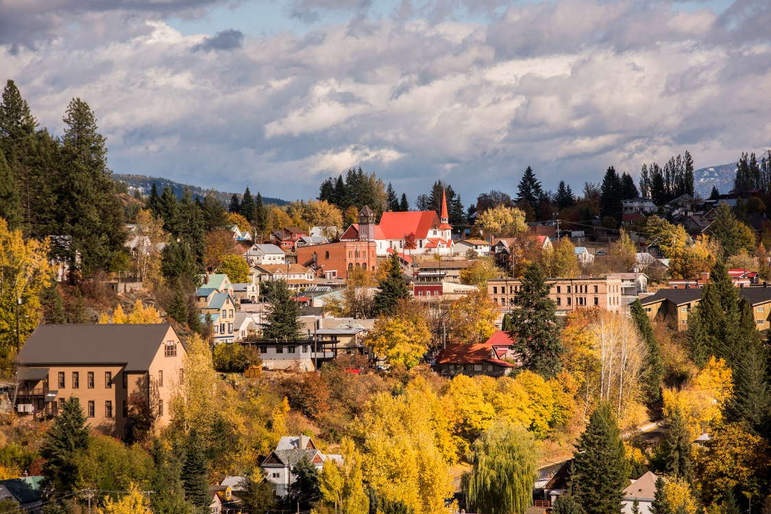 Rossland in the fall.