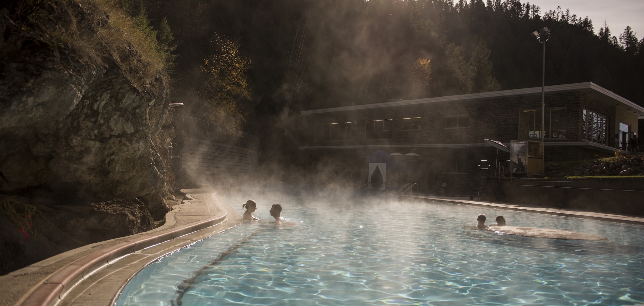 Radium Hot Springs pools in Kootenay National Park