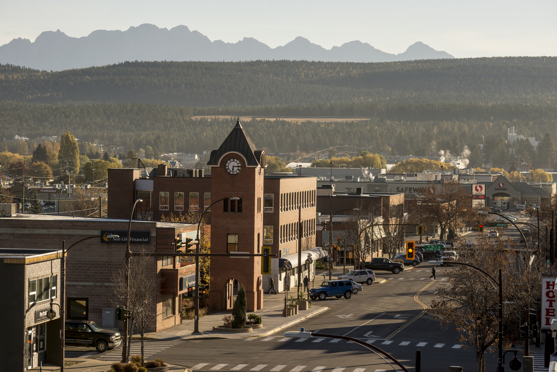 Downtown Cranbrook in the daytime