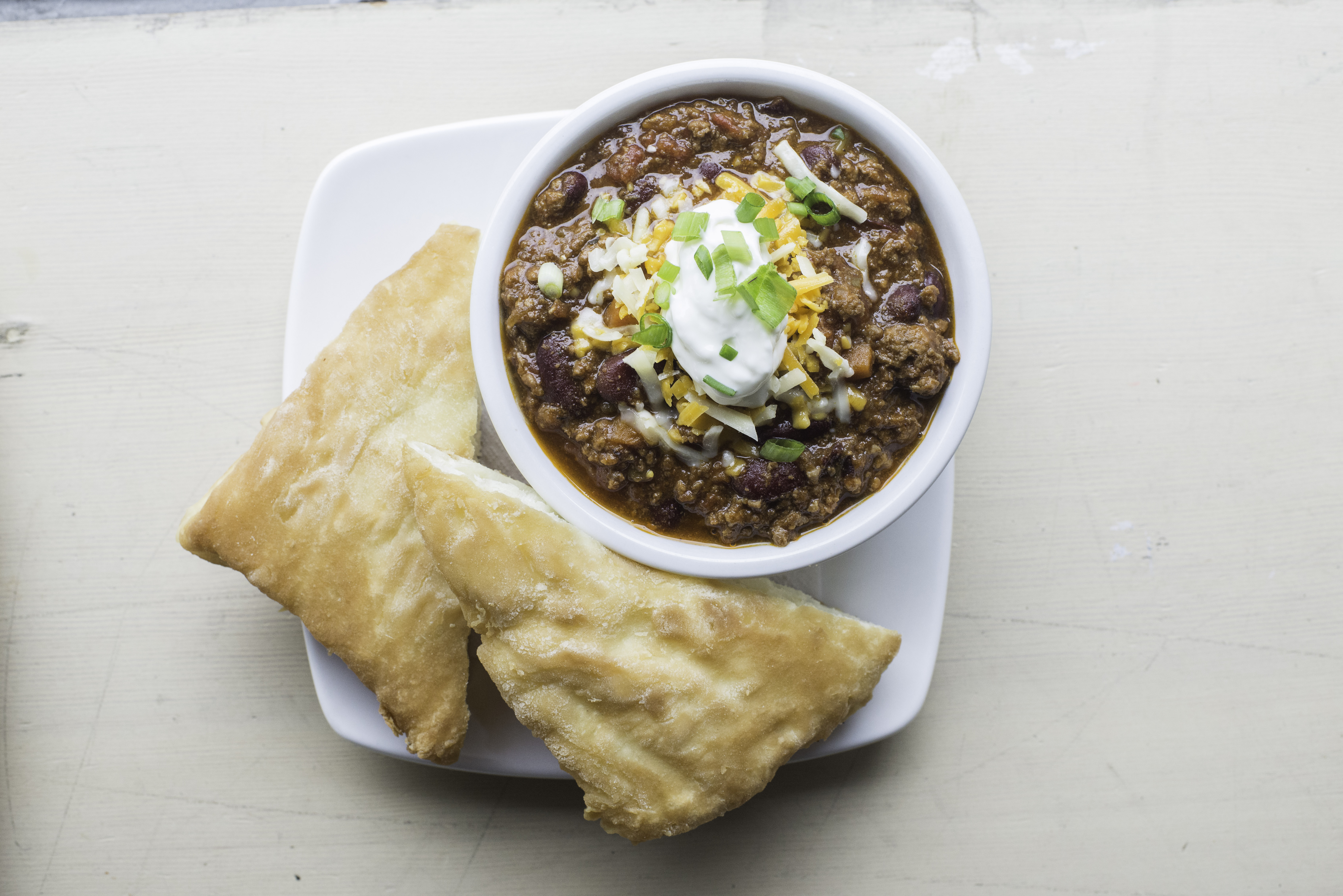Venison chili and bannock at the Squamish Lil'wat Cultural Centre