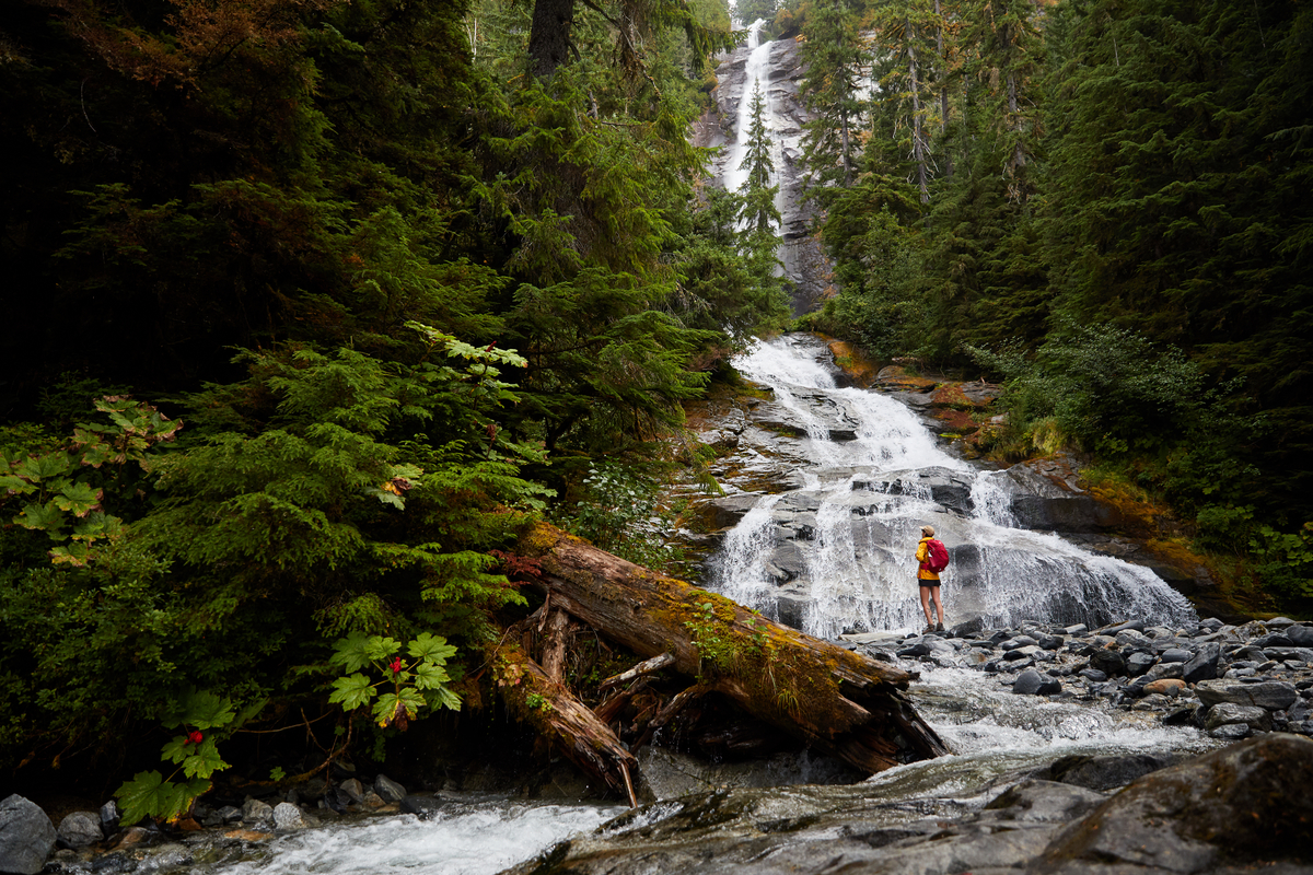 Hiking at Exstew Falls near Terrace | Northern BC Tourism/Mike Seehagel
