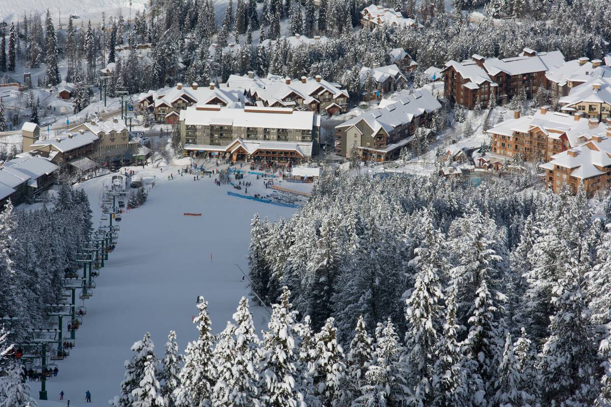 Aerial view of Panorama Mountain Resort